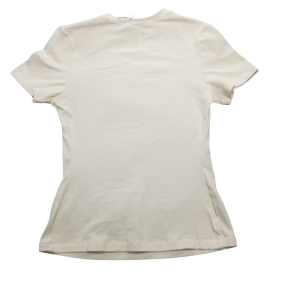 SKIMS COTTON JERSEY T-SHIRT TOP Marble White Small SHIRT NWT - Picture 4 of 6